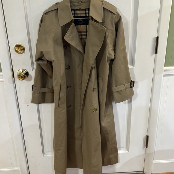 Burberry Jackets & Blazers - Vintage Burberry Trench Coat Size 4L Alex